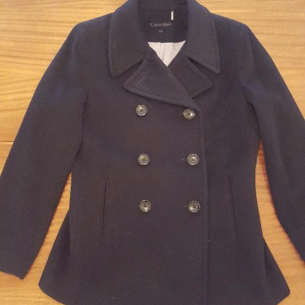Calvin Klein Double-Breasted Peacoat Size 10P